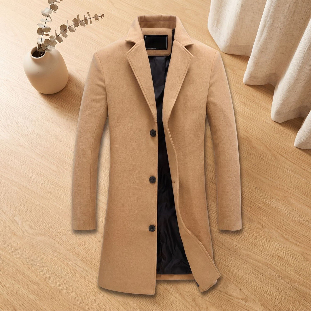 Baptiste | Col Roulé Manteau Long Homme