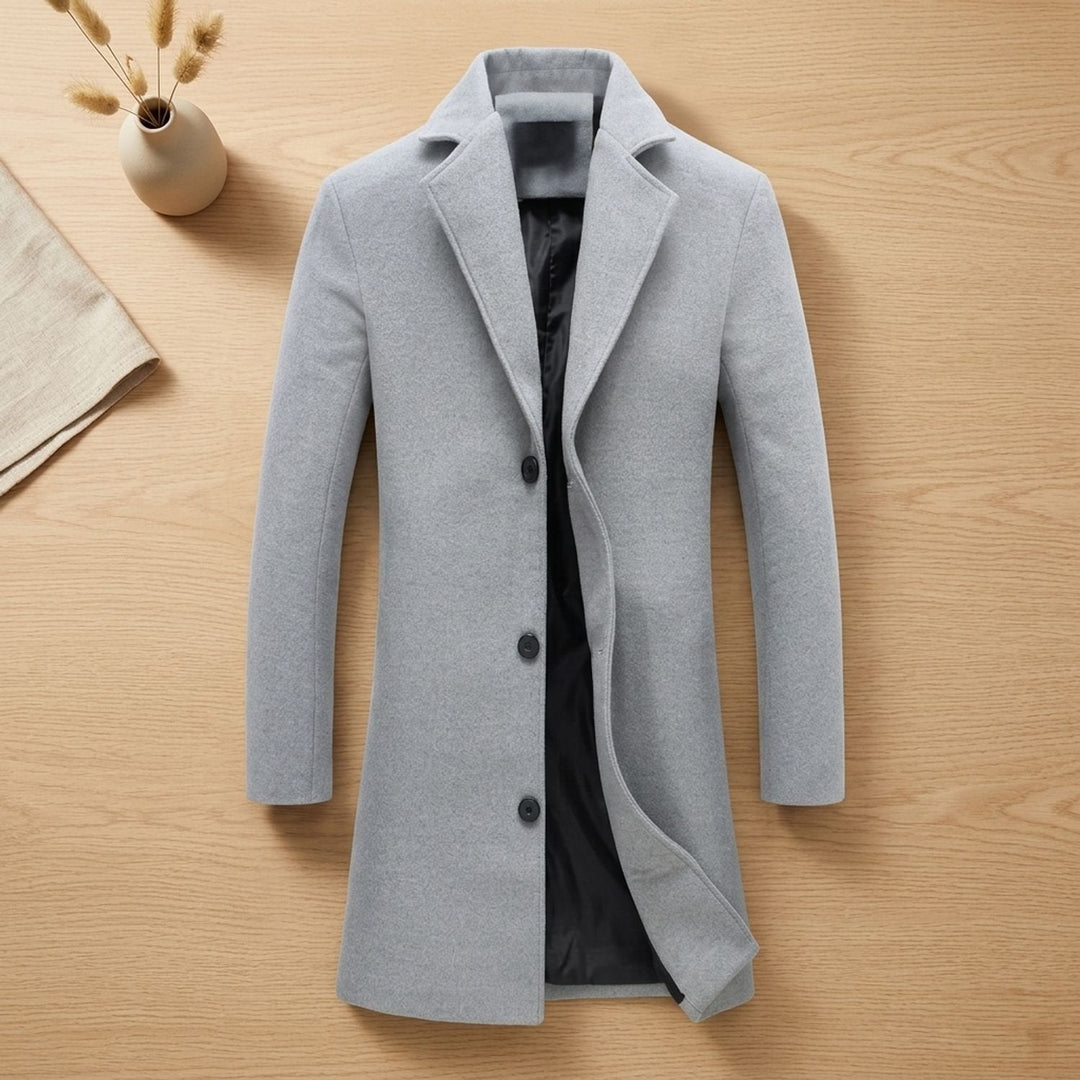 Baptiste | Col Roulé Manteau Long Homme