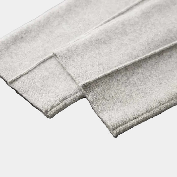 Joël | Pantalon Jogging Plissé Gris Clair Coupe Droite