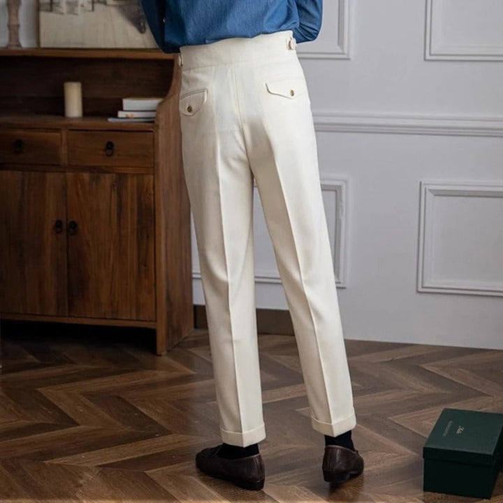 Dylan | Pantalon Homme Plissé Taille Haute