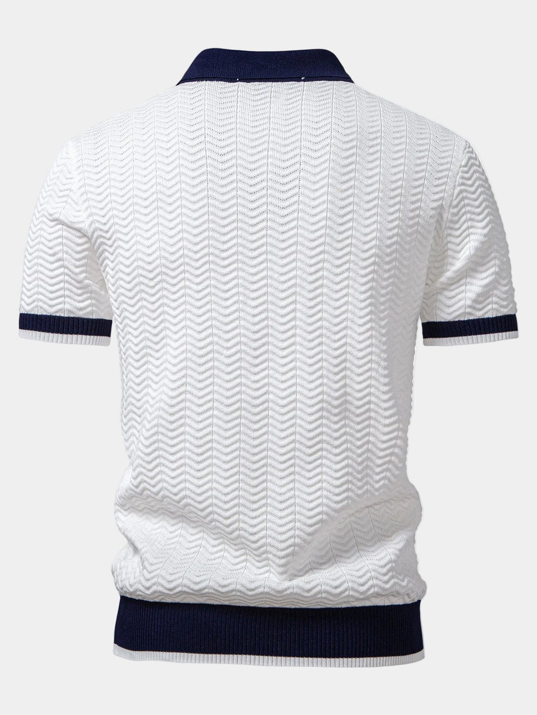Axel | Polo Tricot Col Contrasté Manches Courtes