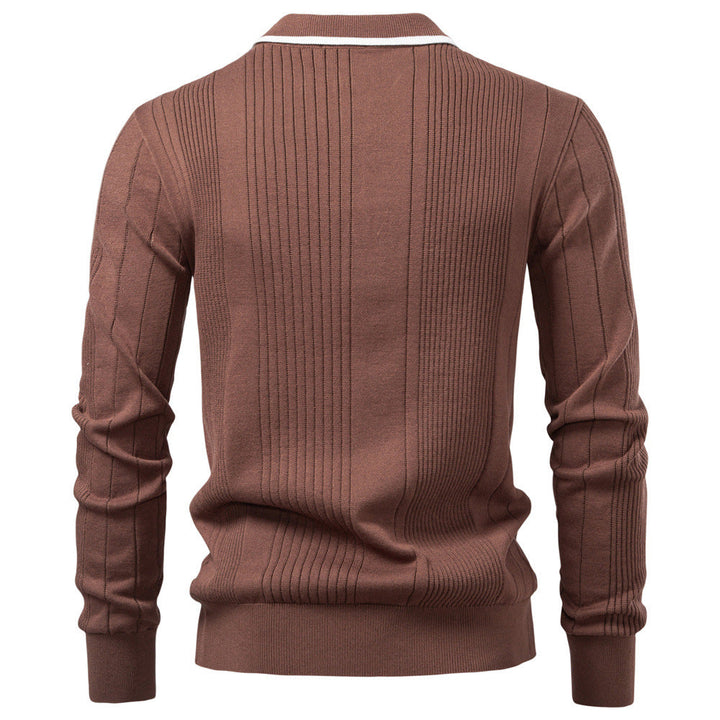 Benoît | Polo Maille Encolure Boutonnée Manches Longues