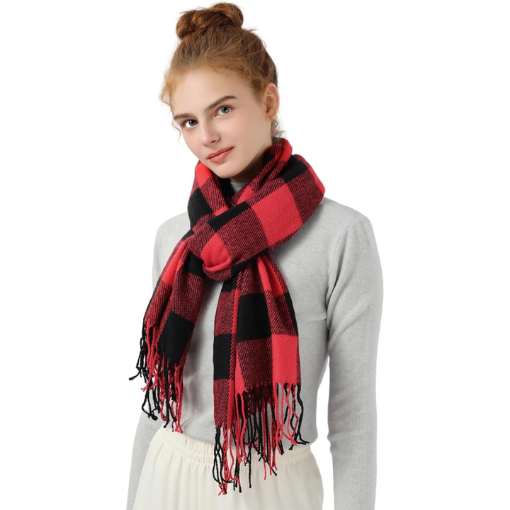 Manon | Manteau Long Femme Coupe Relax avec Foulard