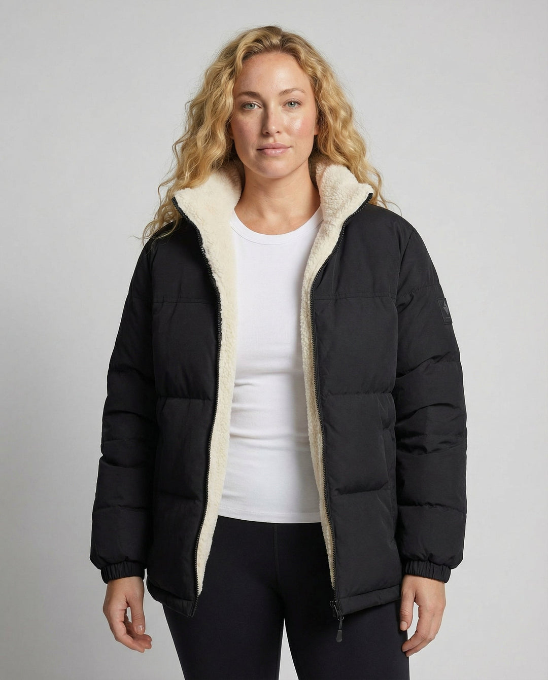 Agathe | Doudoune Femme Col Zippée Mouton