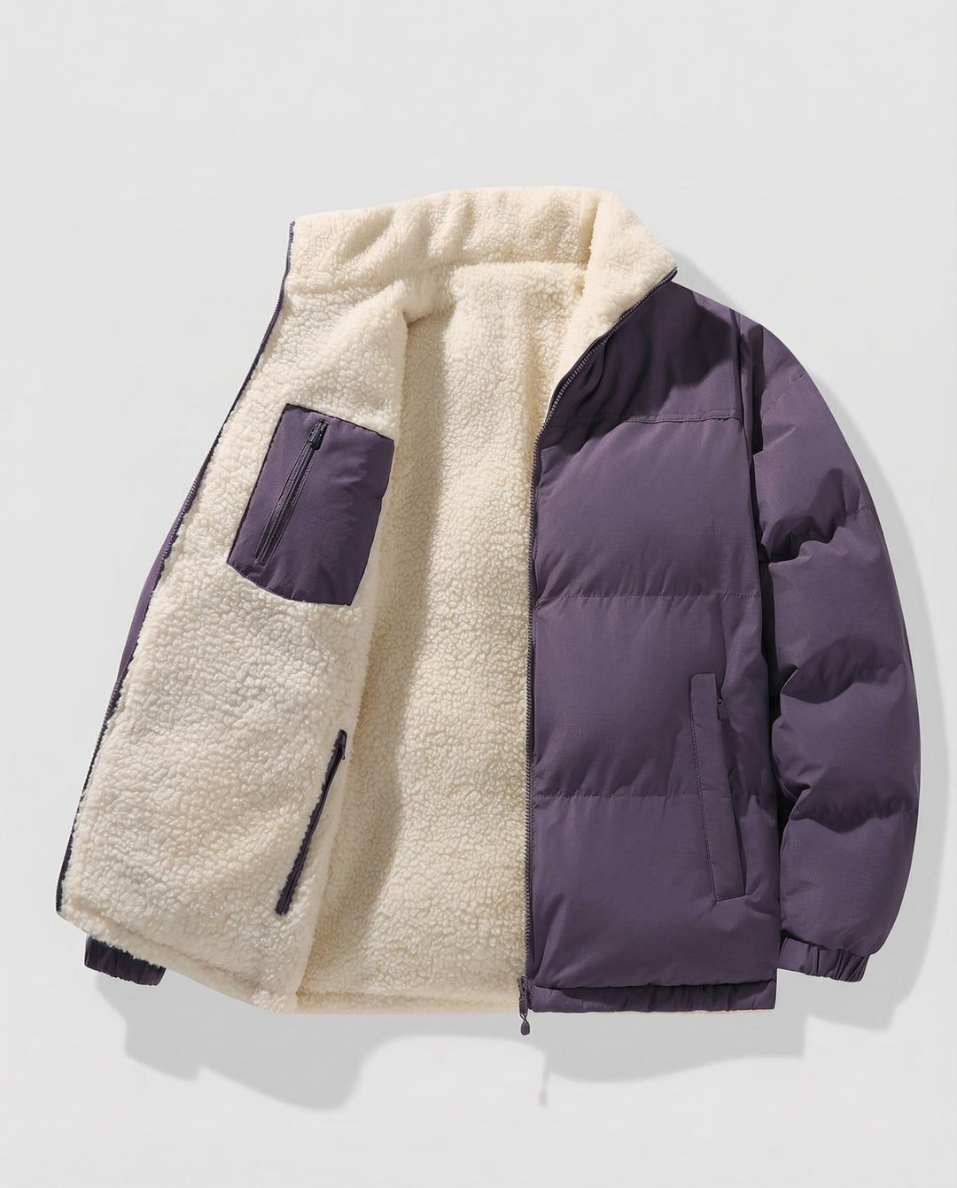 Agathe | Doudoune Femme Col Zippée Mouton
