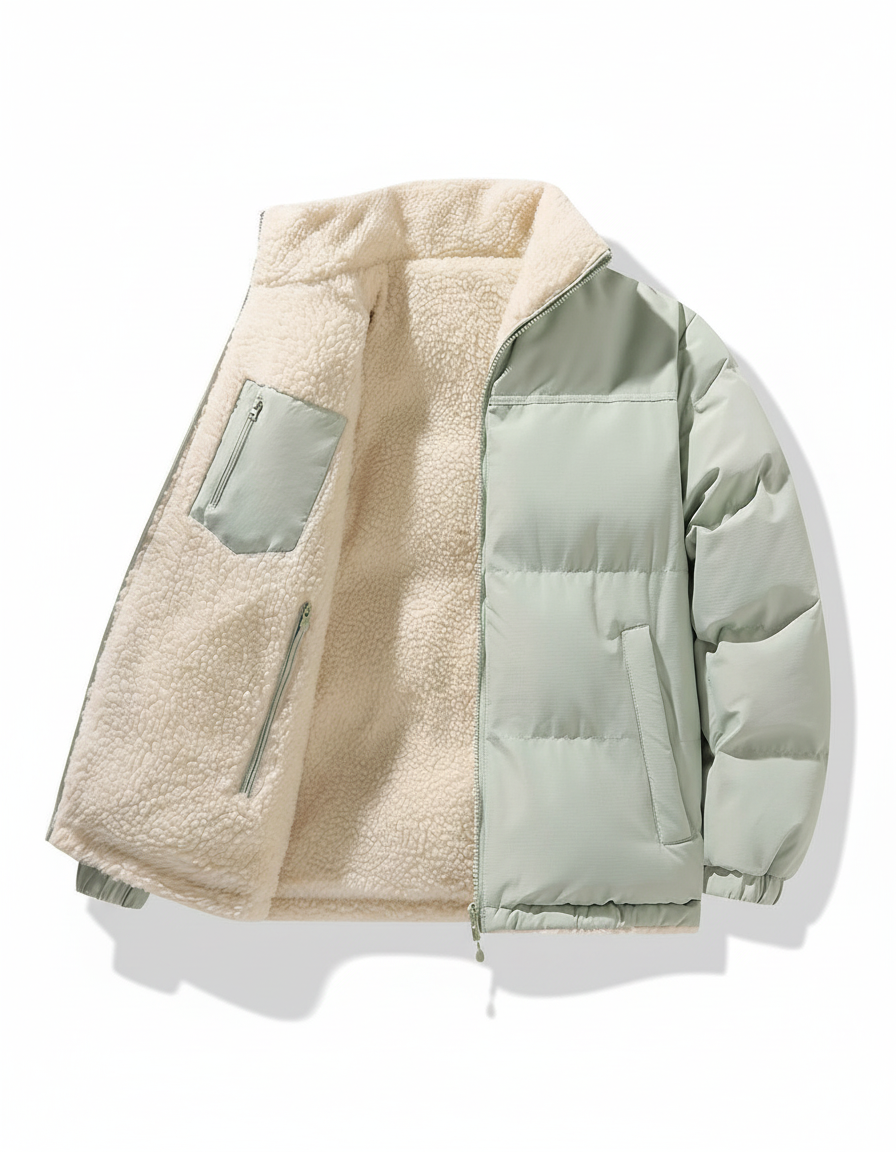 Agathe | Doudoune Femme Col Zippée Mouton