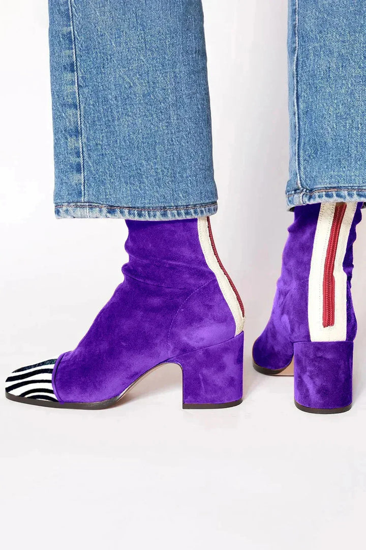 Laura | Bottes à Talon Bloc Cheville