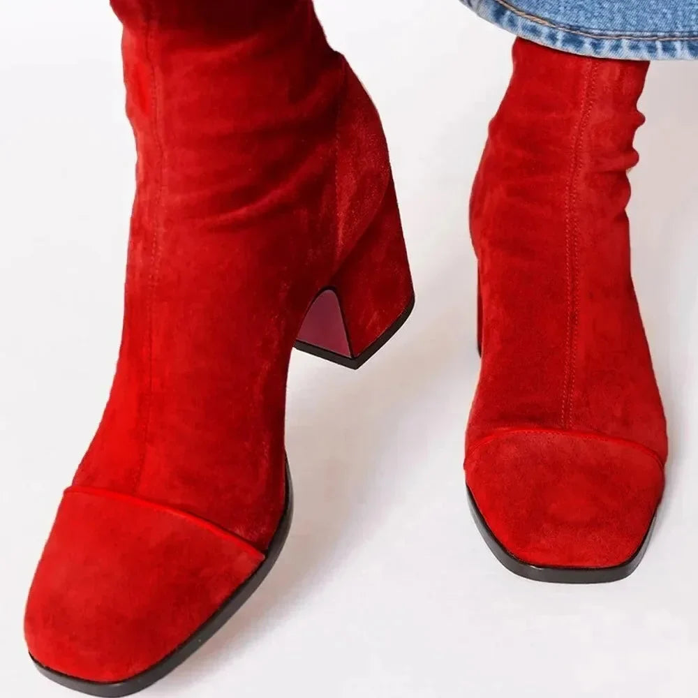 Laura | Bottes à Talon Bloc Cheville